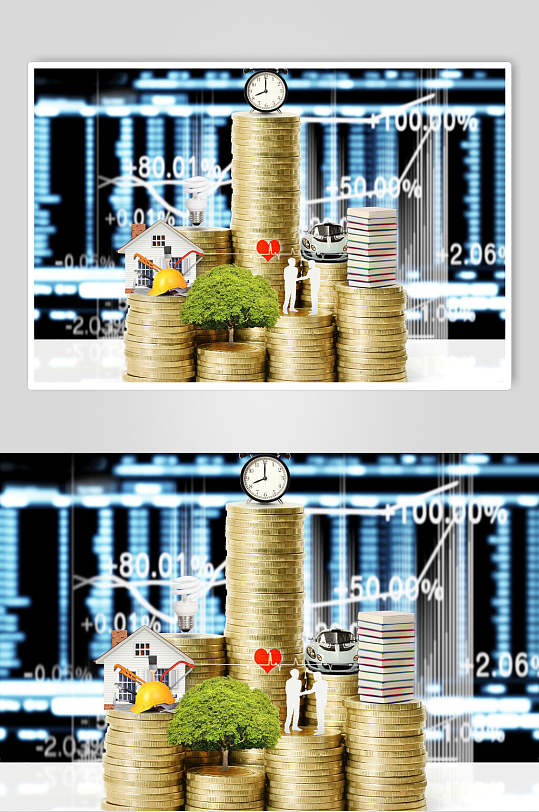 信息数据时间金融金币图片