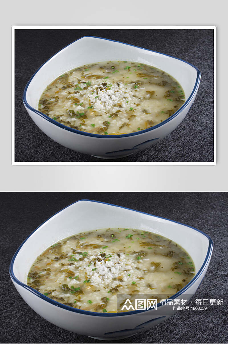 腌菜烩米饭高清图片素材