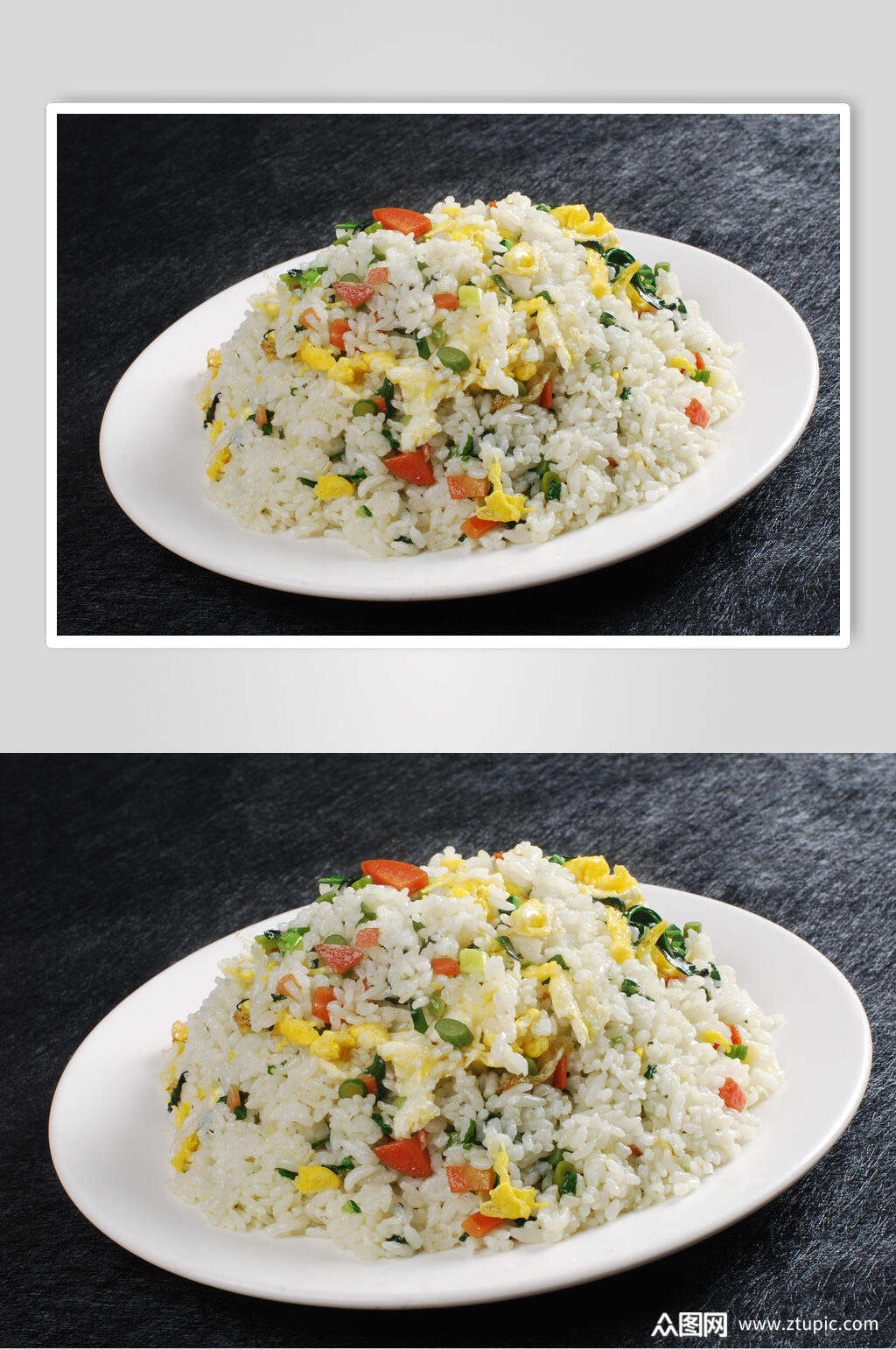 时蔬炒饭美食高清图片素材