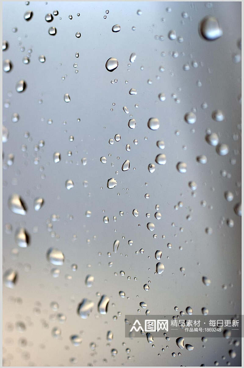 原创透明水珠雨滴摄影元素图片素材