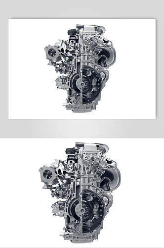 汽车引擎零件摄影素材图片