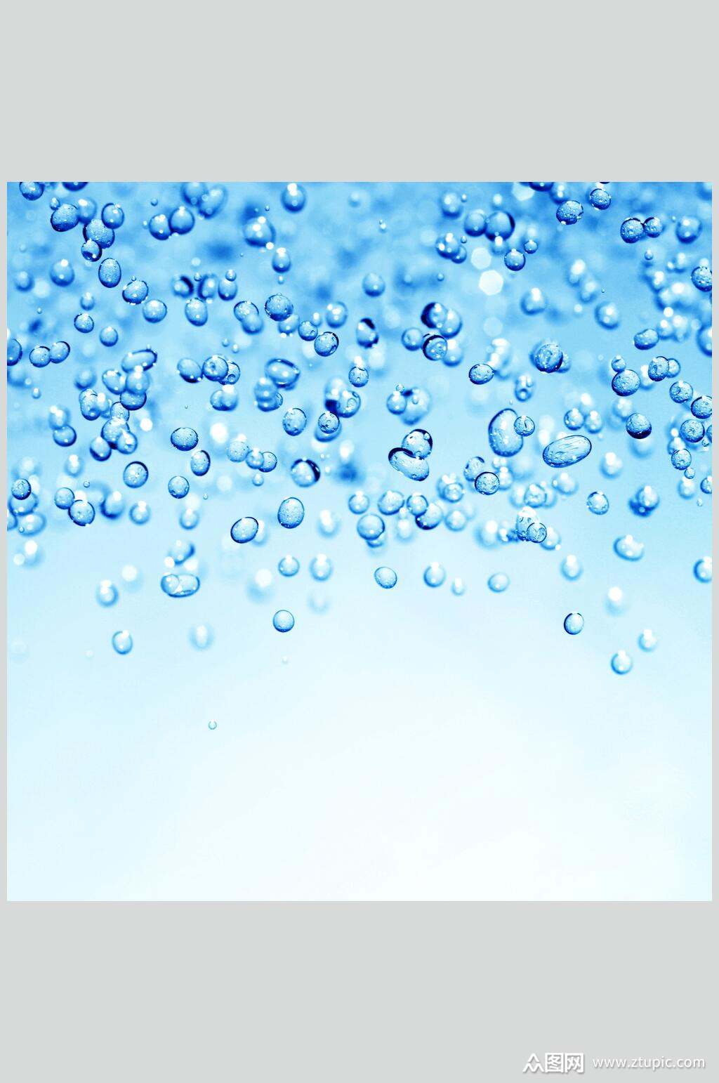 模糊透明水珠雨滴摄影素材图片