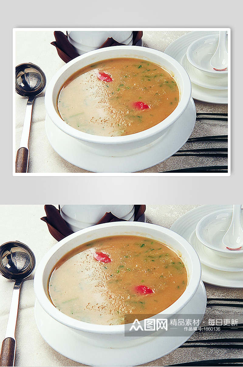 洋芋片拌汤高清图片素材