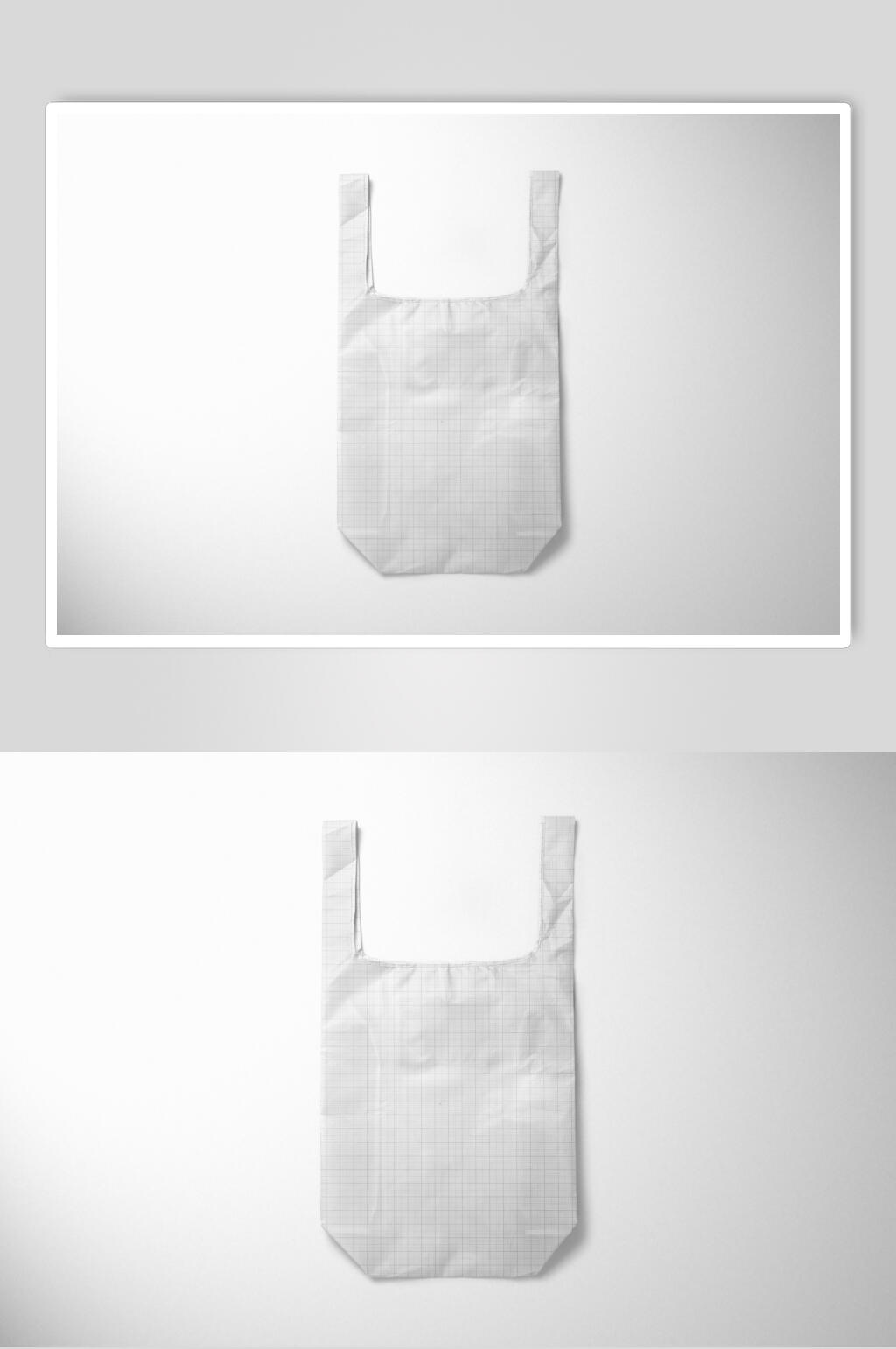 白色高端食品塑料袋样机设计素材