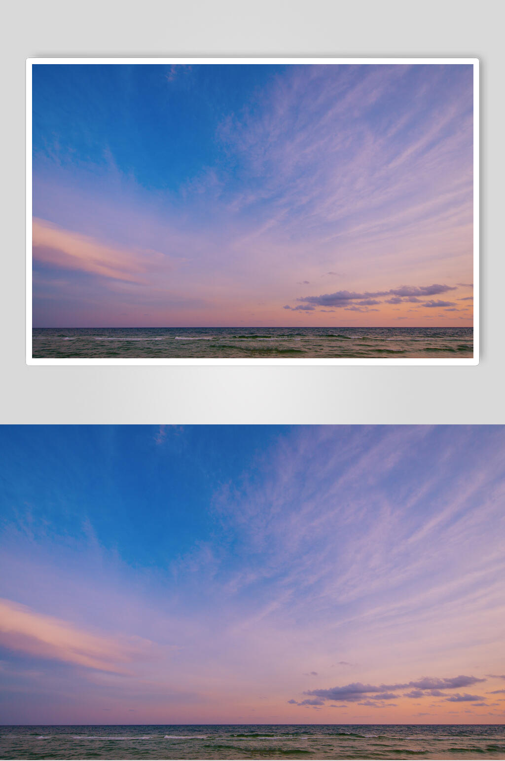 浪漫唯美紫色夕阳朝霞图片素材