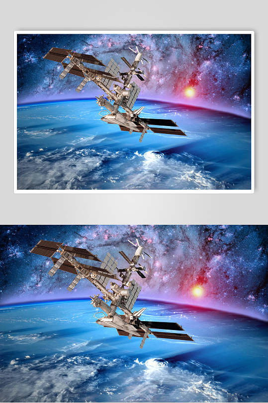 宇宙科幻太空人造卫星图片