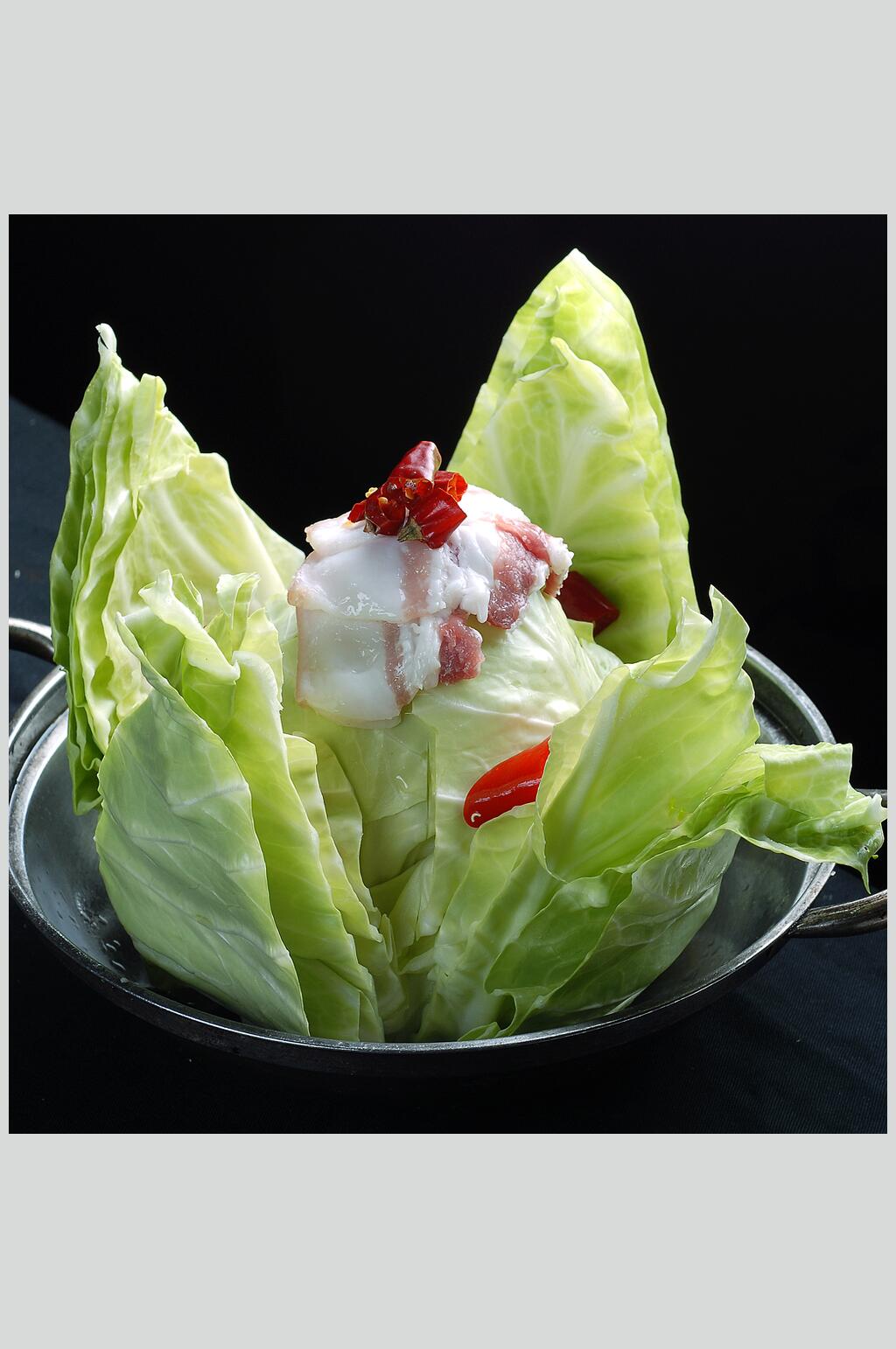 热干锅手撕菜美食摄影图片素材