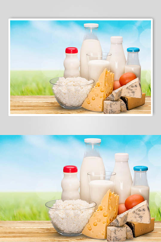 新鲜牛奶摄影元素图片