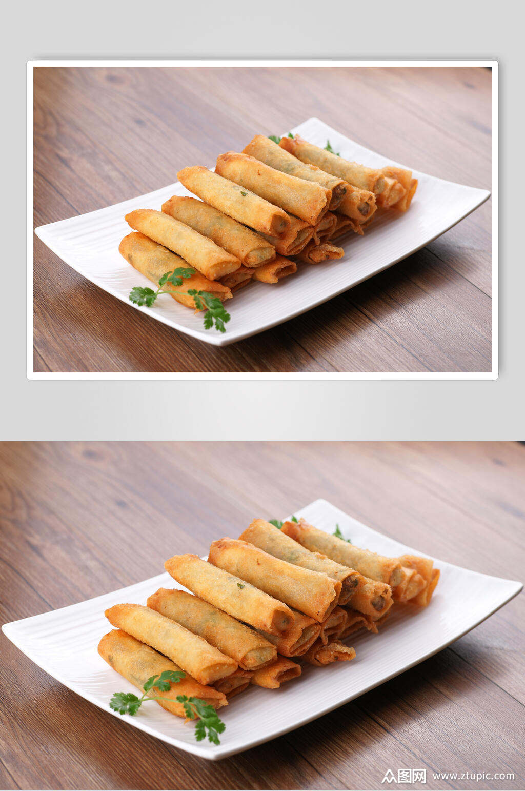 高清春卷美食摄影图片