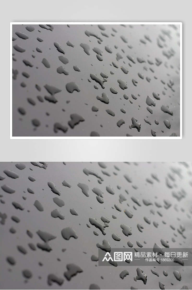 清新透明水珠雨滴摄影元素图片素材