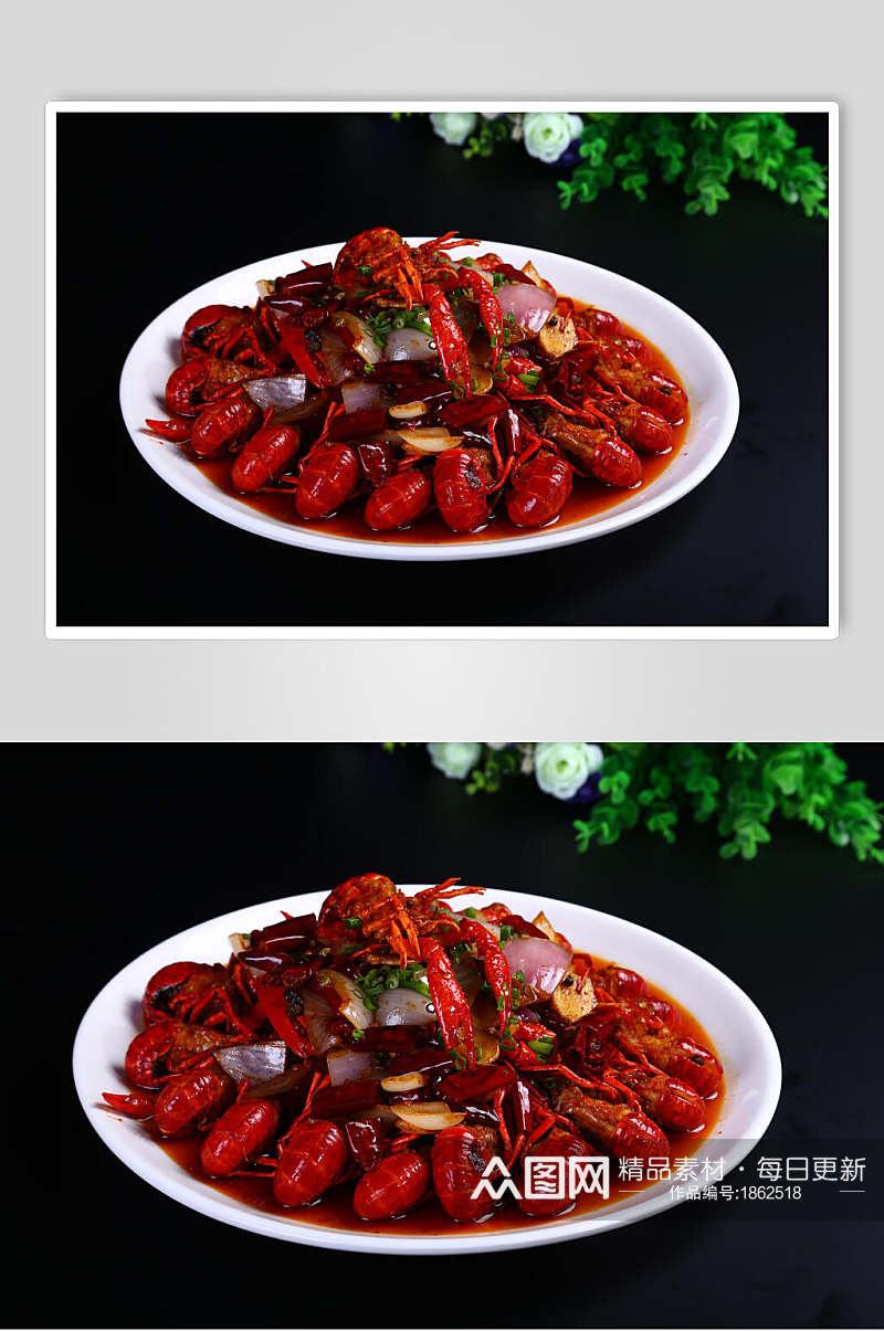 红红火火小龙虾摄影元素图片素材