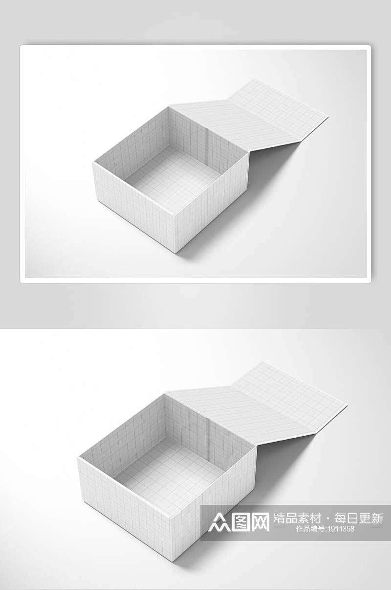 高端纸箱纸盒样机设计素材