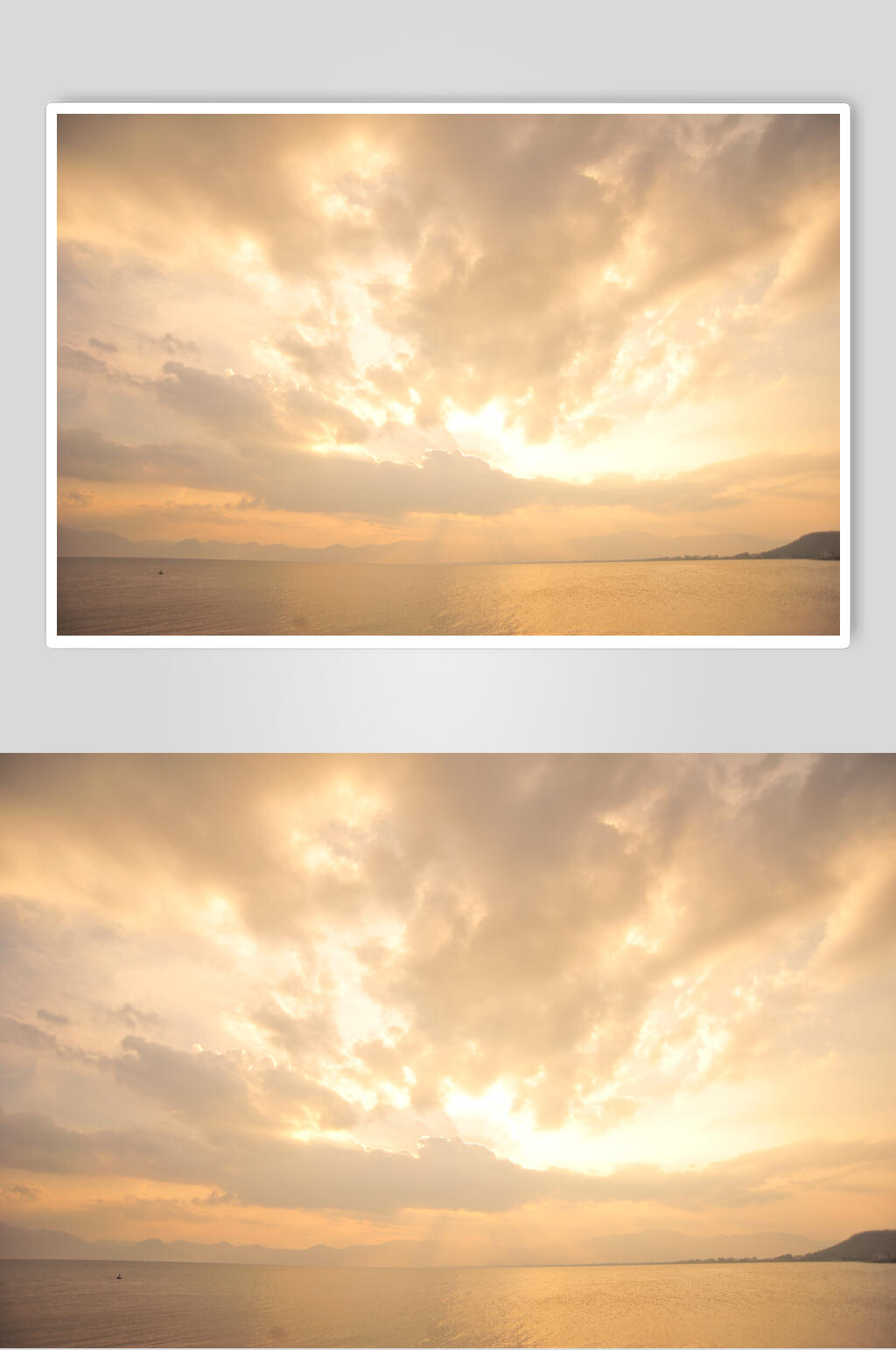 夕阳朝霞天空图片素材