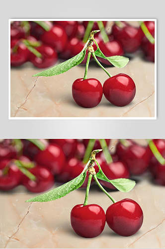 新鲜水果樱桃摄影背景图片