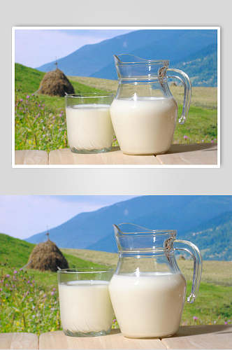 美味牛奶摄影图片