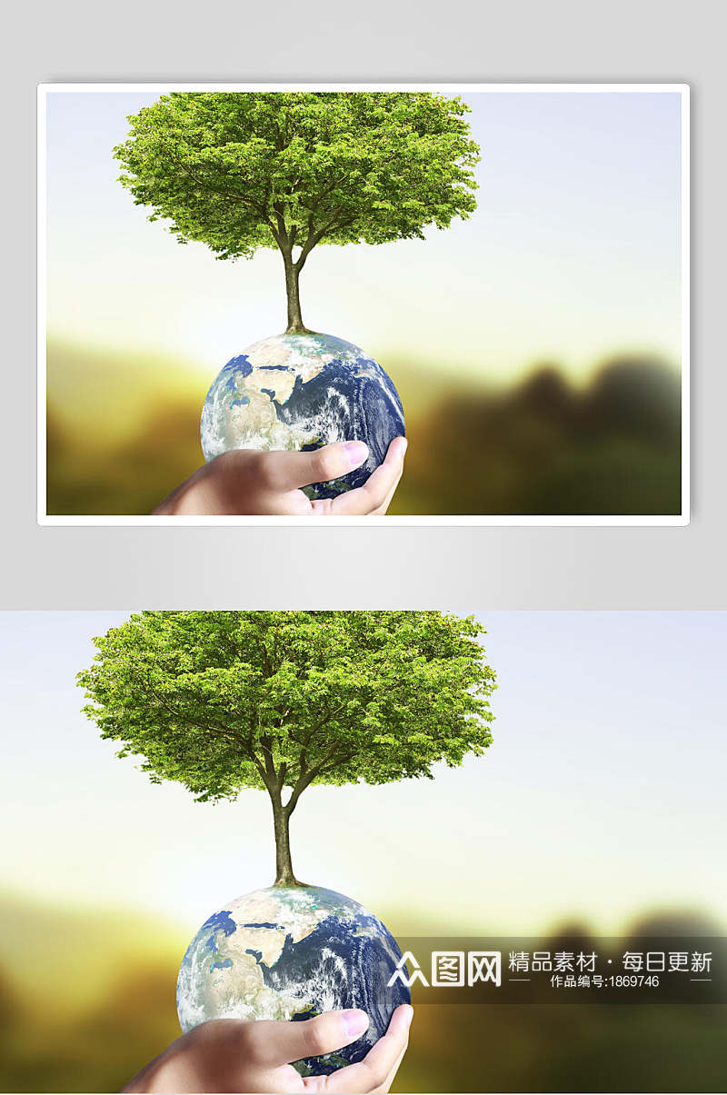 创意保护地球节能环保图片素材