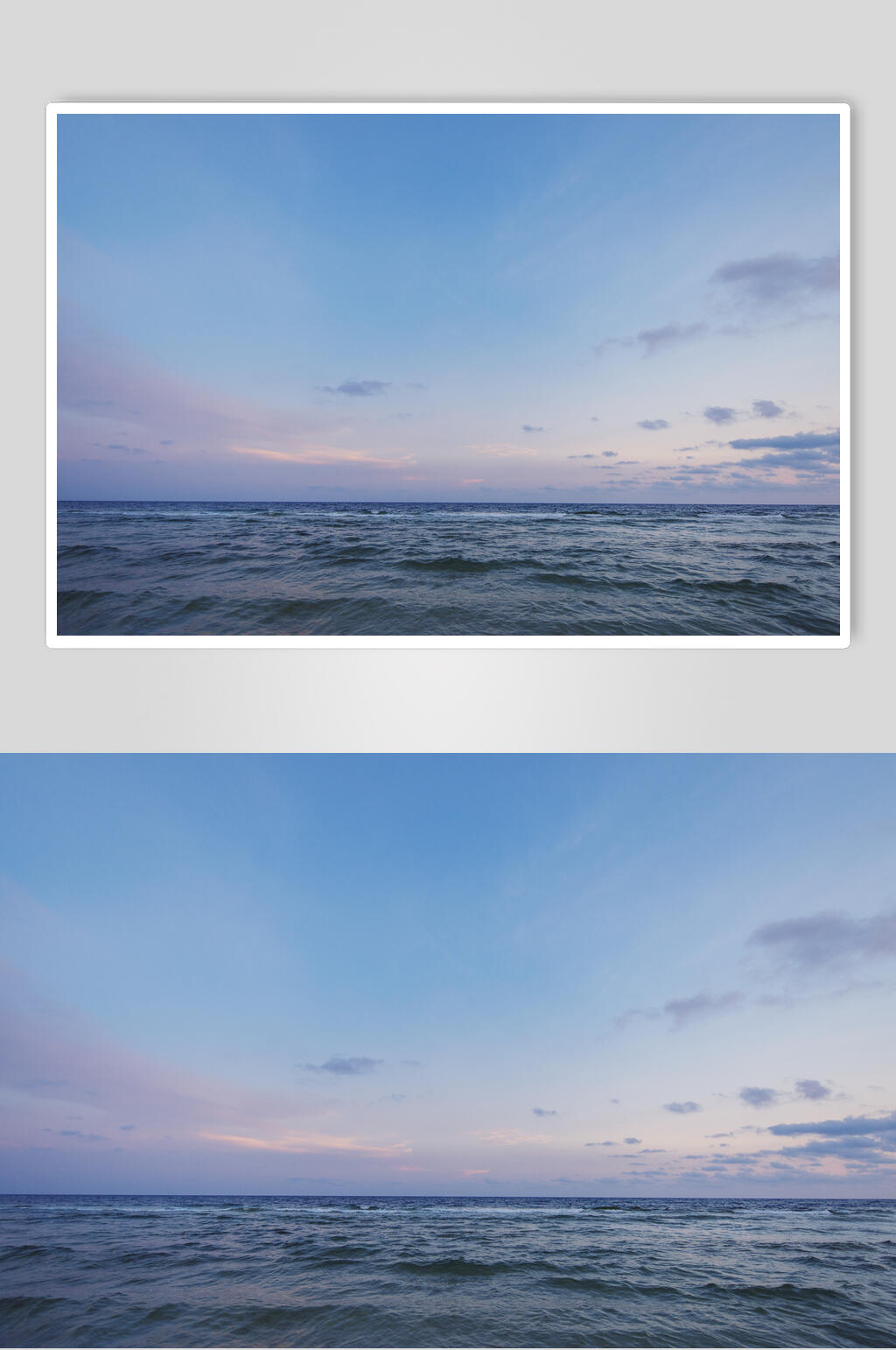 夕阳朝霞海面图片素材