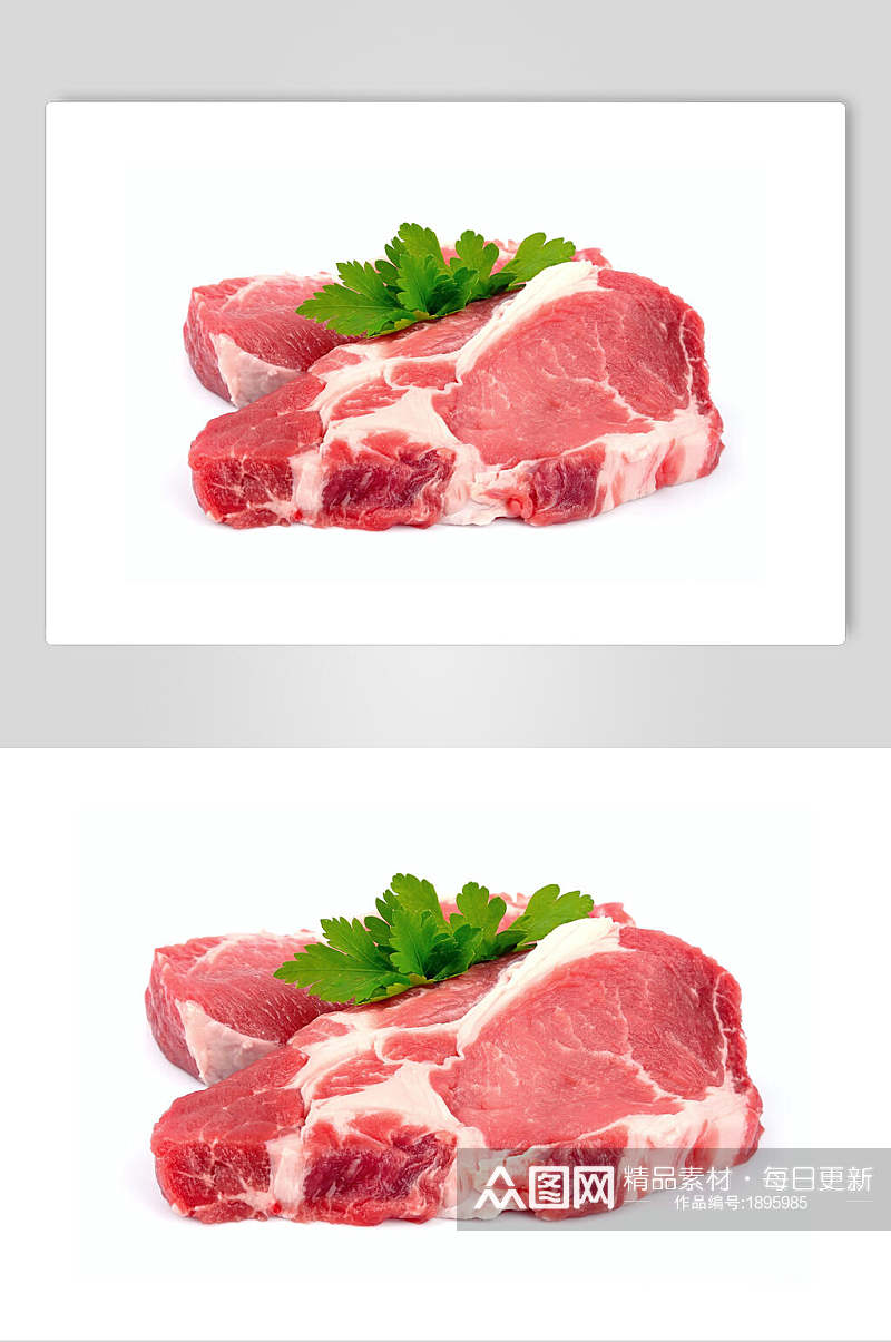 肥瘦相间猪肉图片素材