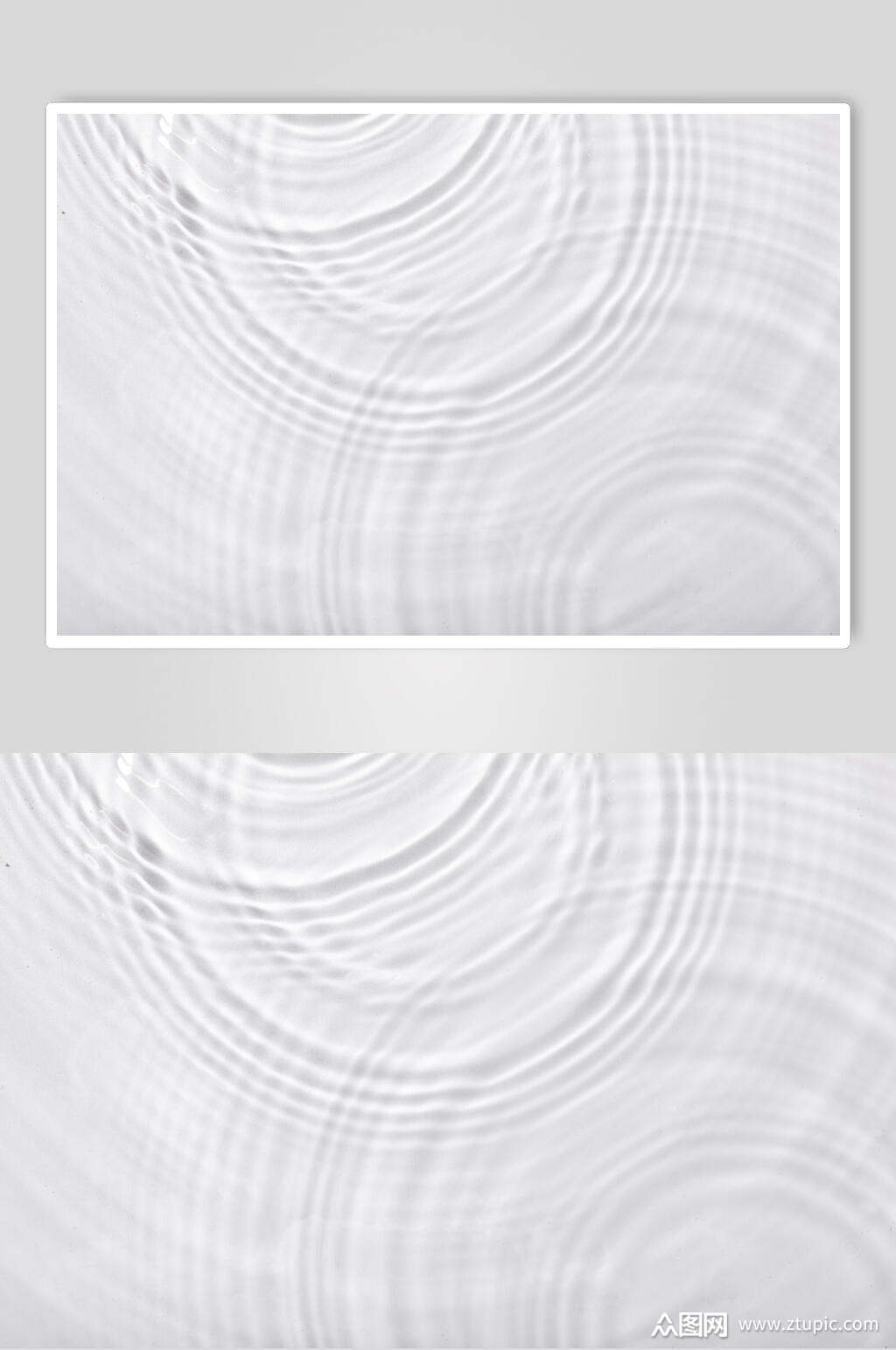 圆形叠型白色水面波纹素材