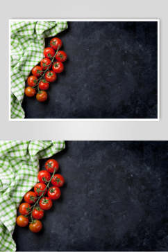 绿色有机西红柿摄影素材图片