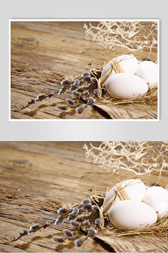 新鲜农机土鸡蛋背景图片