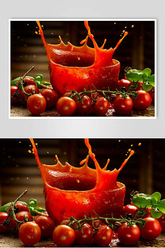 成熟西红柿摄影元素图片