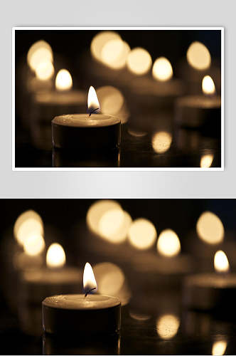 浪漫烛光蜡烛摄影背景图片