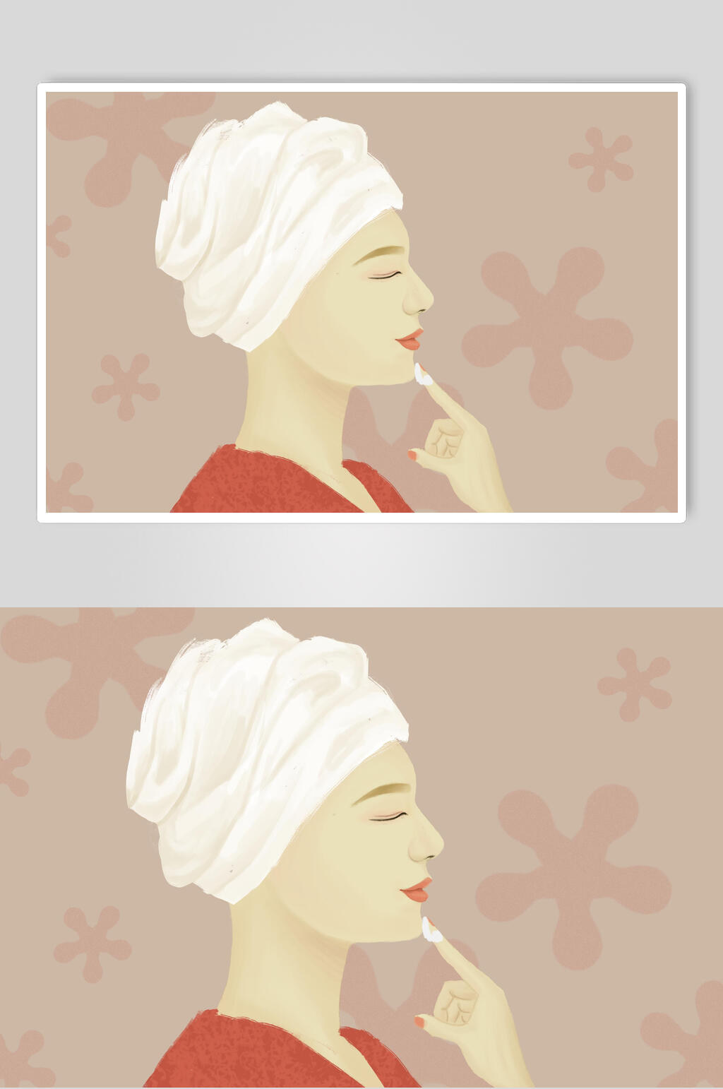 美容美妆插画素材素材