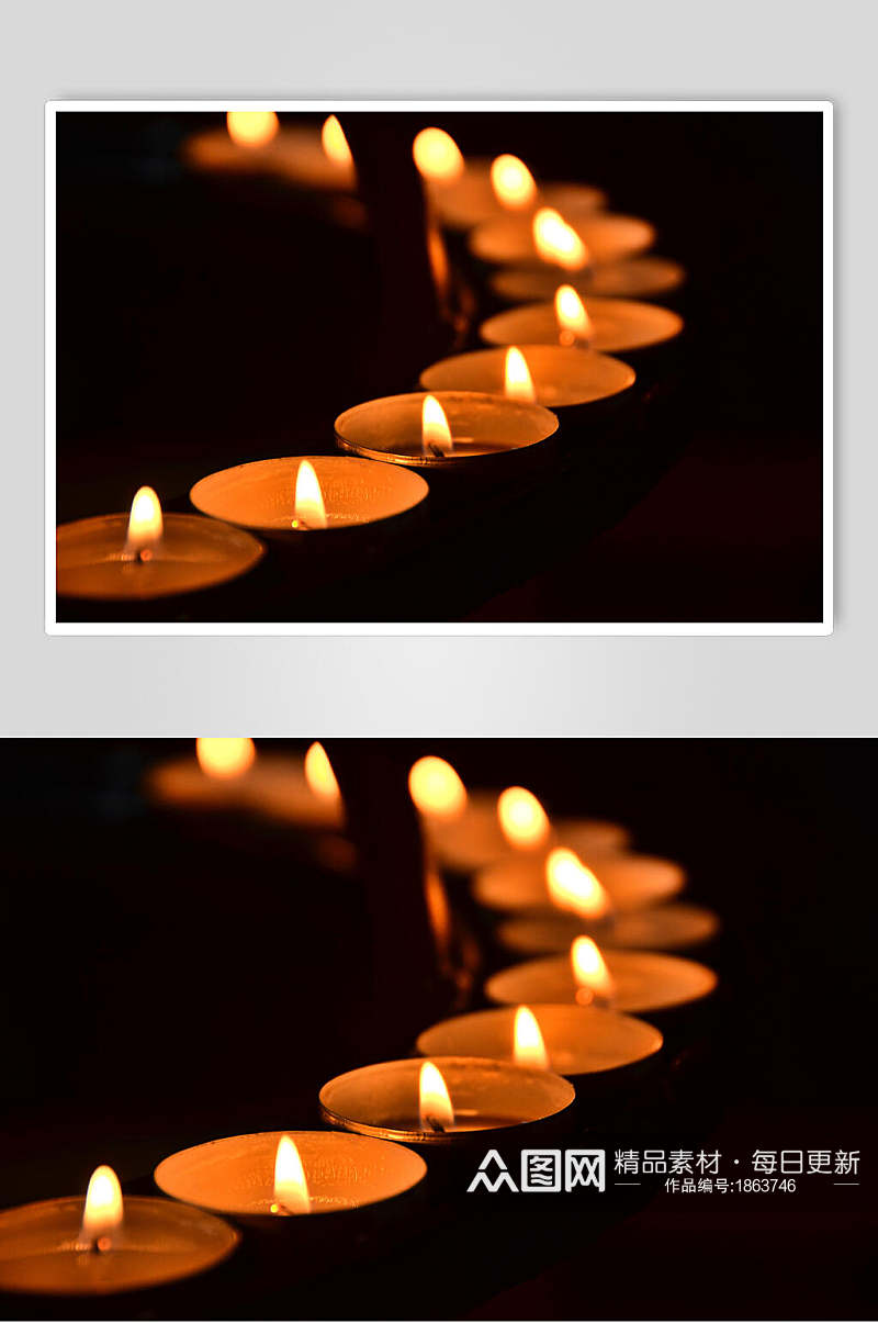 温馨浪漫烛光蜡烛摄影背景图片素材