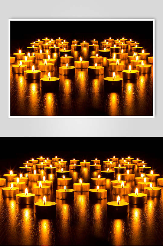 祈祷烛光蜡烛图片