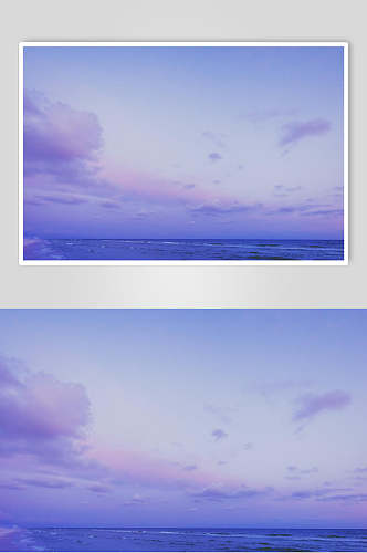 紫色渐变天空夕阳朝霞图片