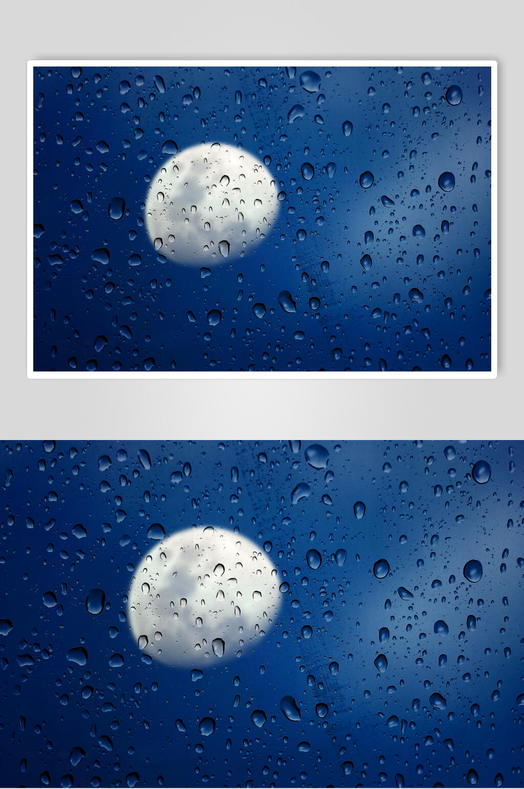 清爽透明水珠雨滴摄影背景图片素材