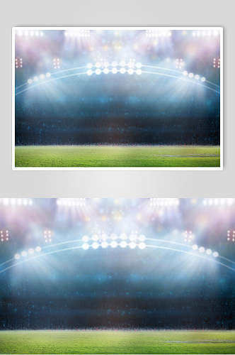 足球运动场摄影素材图片