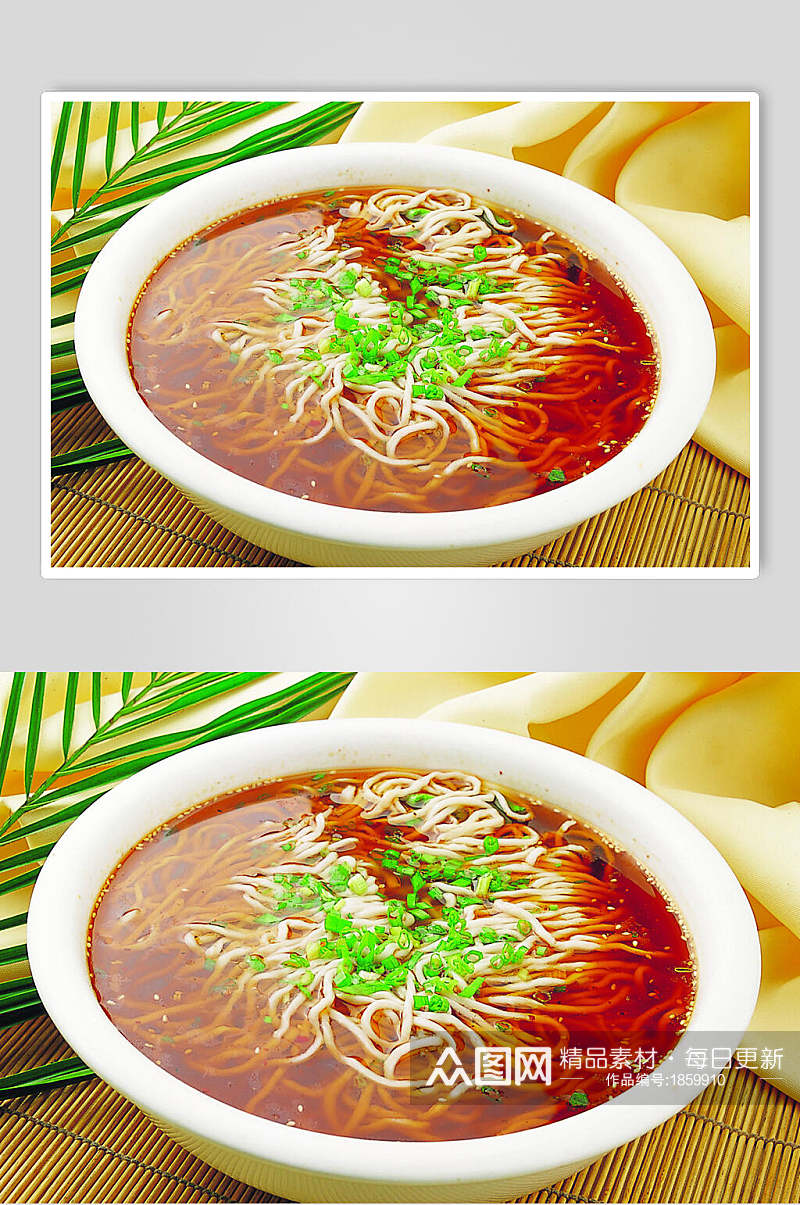 大碗酸汤面食品图片素材