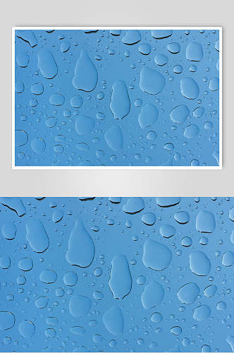 真实透明水珠雨滴摄影元素图片