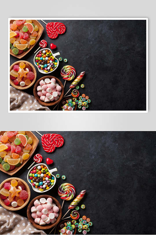 彩虹糖果摄影素材图片