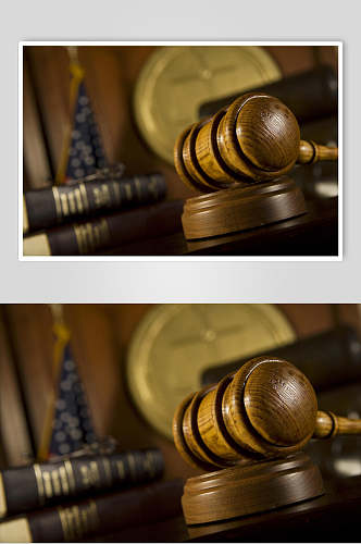 法律法槌天秤摄影图片