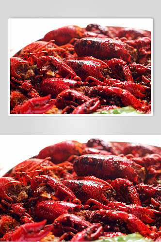 红红火火小龙虾摄影背景图片