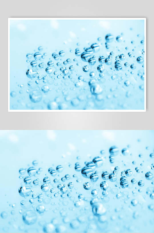 清新透明水珠雨滴摄影背景图片