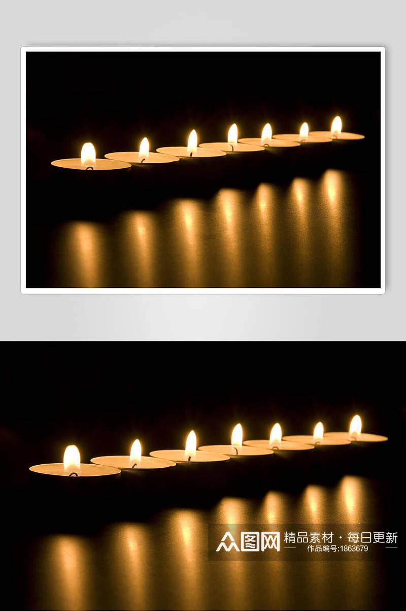 温馨烛光蜡烛摄影图片素材