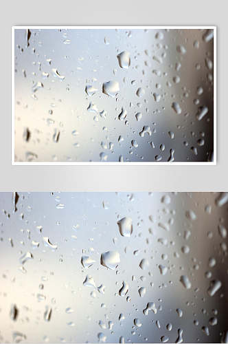 原创透明水珠雨滴摄影背景图片