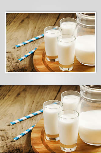 美味牛奶摄影背景图片