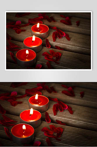 浪漫烛光蜡烛摄影素材图片