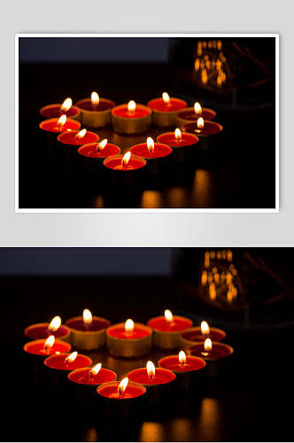 温馨浪漫烛光蜡烛摄影背景图片
