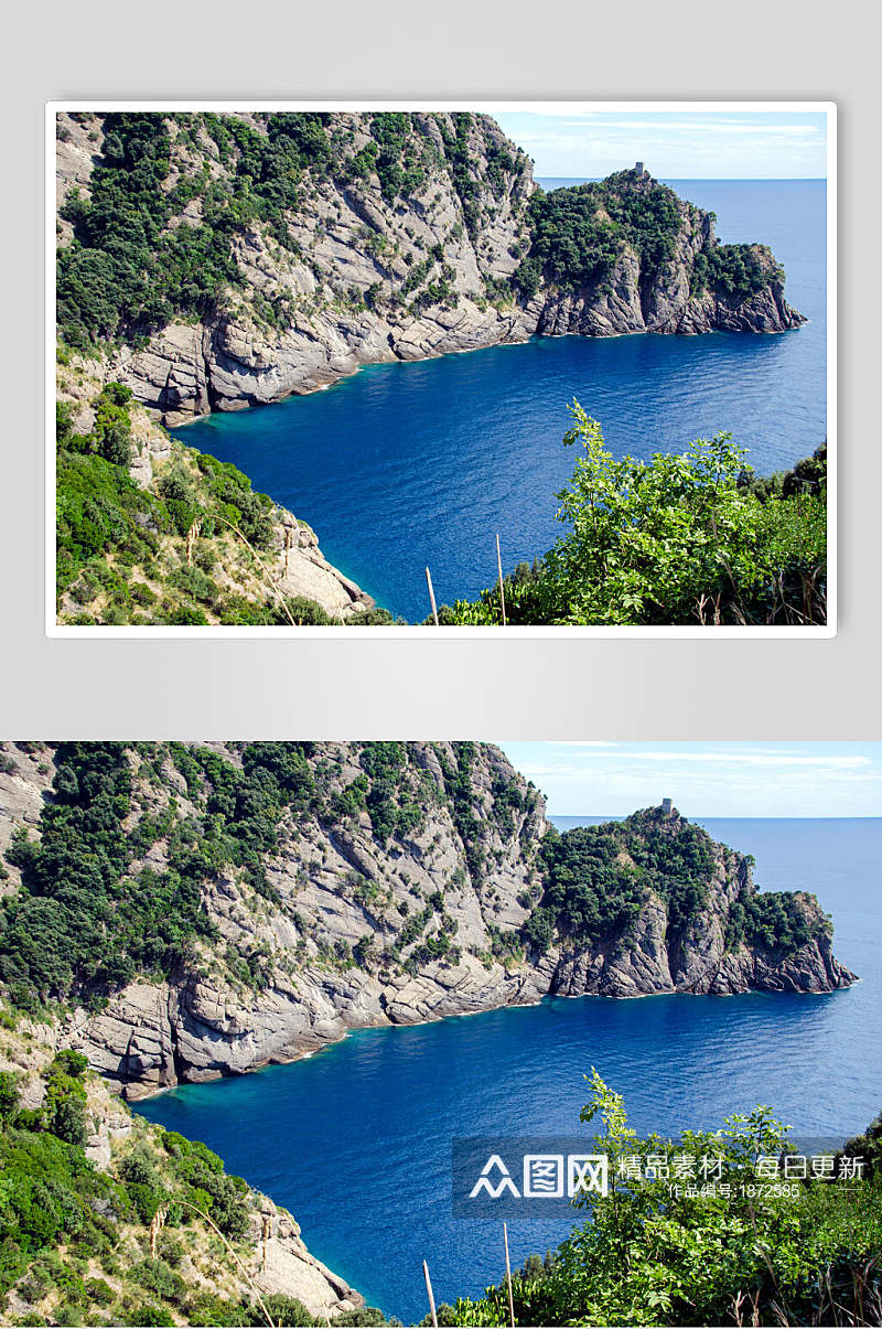 山清水秀山峰湖泊岩石风景图片素材