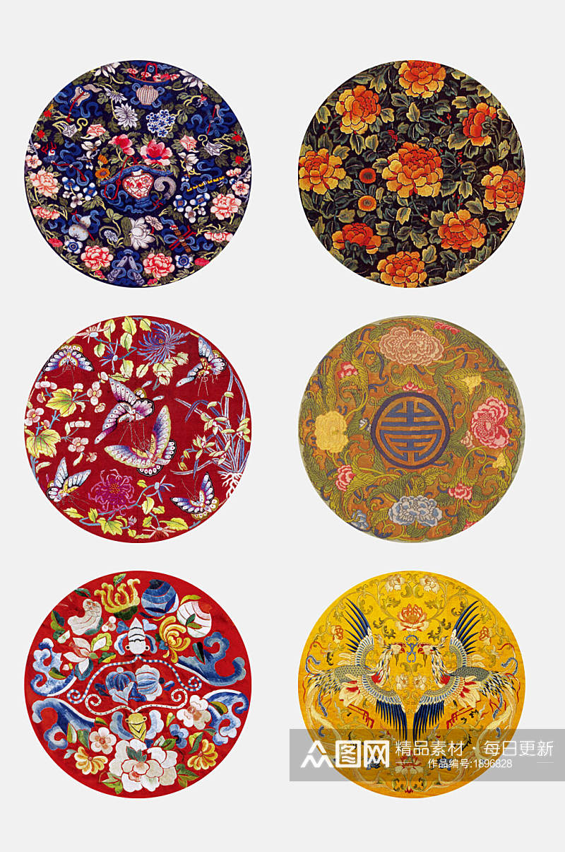 古风中国古代服饰纹样拷贝设计素材素材