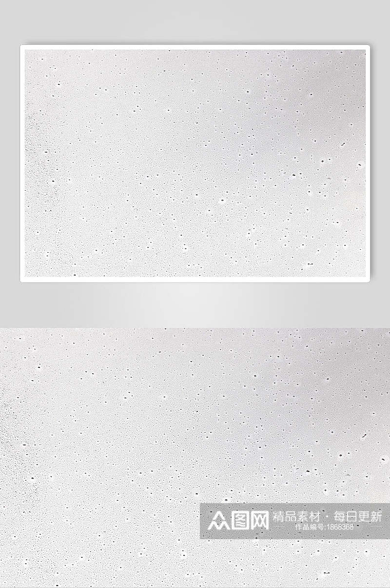 白灰色背景透明水珠雨滴图片素材