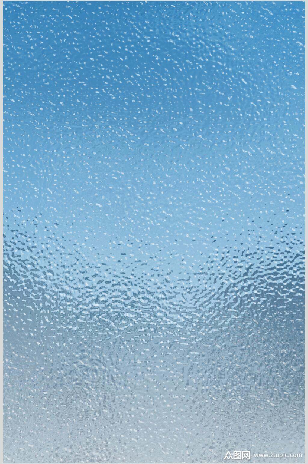 清爽透明水珠雨滴摄影图片