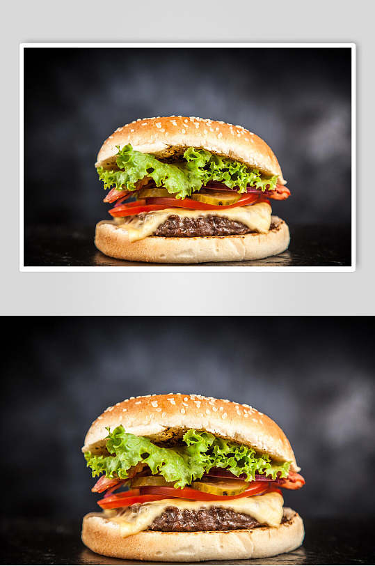 高清汉堡元素图片
