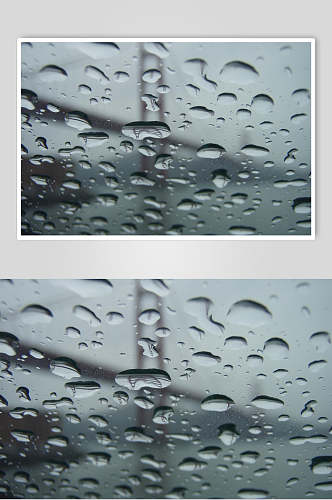 唯美透明水珠雨滴摄影背景图片